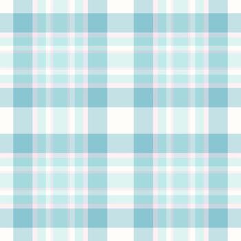 Femininity check pattern texture, suite background textile seamless. Valentines day tartan plaid fabric in light and sea shell colors. vector