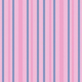 Contemporary stripe vertical texture, wide fabric textile . Comfort lines pattern background seamless in pink and light colors. vector