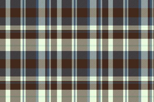Classy seamless texture textile, straight pattern tartan plaid. Graceful check fabric background in dark and light colors. vector