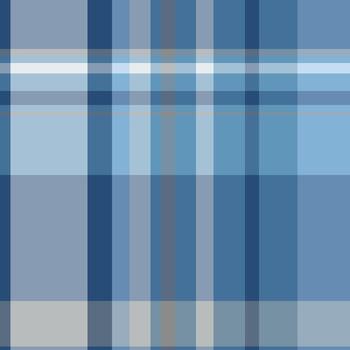Blue plaid pattern, ideal for backgrounds or textures. Versatile for design, presentations, textiles, and creative projects needing a subtle, structured feel. vector