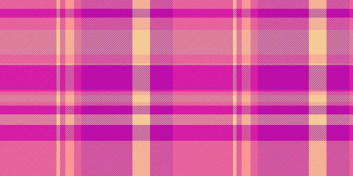 Nostalgia plaid texture check, sheet pattern textile background. French seamless tartan fabric in magenta and red colors. vector