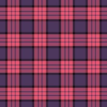 minúsculo tela patrón, bueno tartán sin costura textura. elegante antecedentes textil tartán cheque en rosado y rojo colores. vector