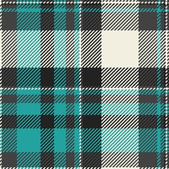 Idyllic seamless fabric background, website check pattern tartan. Tracery texture textile plaid in grey and teal colors. vector