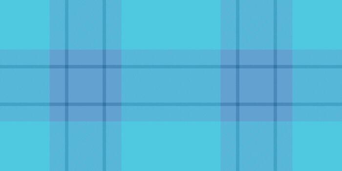 Dreamy texture fabric, pretty pattern check plaid. Flannel background seamless textile tartan in cyan color. vector