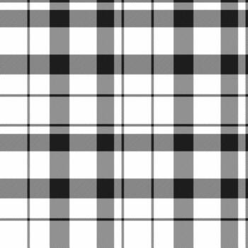 Classic monochrome plaid pattern. Seamless and versatile for backgrounds, textiles, or designs. Represents heritage and modern style, ideal for various projects. vector