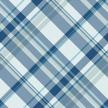 Classic plaid pattern with cool blue tones, evoking a sense of tradition and comfort. Ideal for backgrounds, textiles, design elements, or adding a touch of sophistication. Versatile for web or print. vector