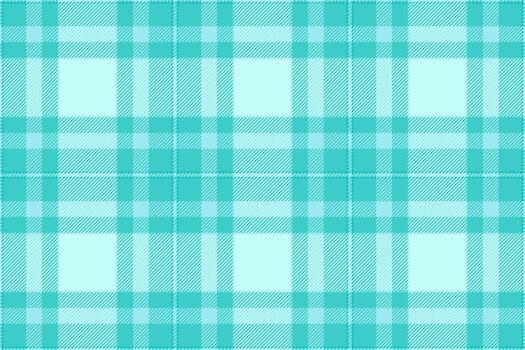 Seamless plaid pattern in cool aqua hues. Ideal for backgrounds, textiles, or designs needing a classic, calming texture. Versatile, modern timeless design. vector