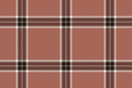 Thread plaid tartan check, stroke fabric textile seamless. Napkin texture background pattern in red and black colors. vector