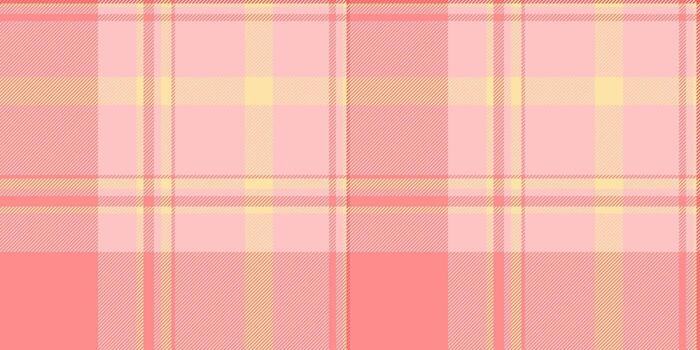 Nice fabric pattern background, flowing tartan seamless . Blanket check plaid texture textile in light and tulip colors. vector