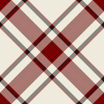 Classic plaid pattern featuring red, black, and beige. Timeless design ideal for textiles, backgrounds, or adding a touch of traditional elegance to various projects. vector