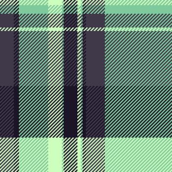 Cozy plaid pattern. Mint green and charcoal hues create a stylish, timeless texture. Ideal for backgrounds, textiles, and digital design. Versatile and appealing. vector