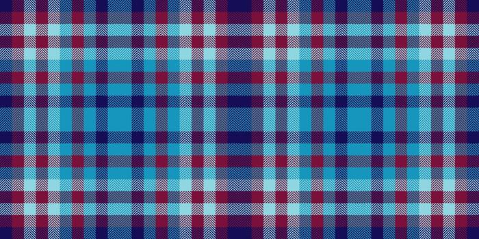 Vibrant plaid pattern featuring interwoven hues of blue and red. A versatile backdrop ideal for textiles, graphic design, and digital projects requiring a classic touch. vector