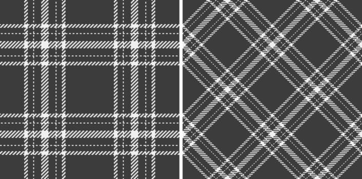 elegante gris y blanco tartán patrones. utilizar para clásico diseños, antecedentes, y Moda proyectos versátil para digital o impresión medios de comunicación. textil textura. vector
