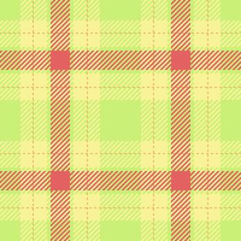 Vibrant plaid pattern with a pixelated texture in shades of green, yellow, and red. Evokes warmth and comfort. Ideal for backgrounds, textiles, and creative designs. vector