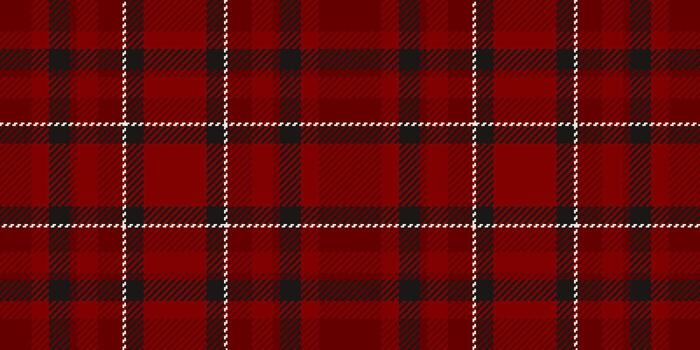 Classic tartan pattern in deep red and black with subtle white lines. Timeless, versatile design for backgrounds, textiles, or creative projects evoking tradition and warmth. vector