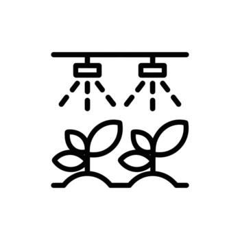 Art of indoor farming with artificial lighting system vector