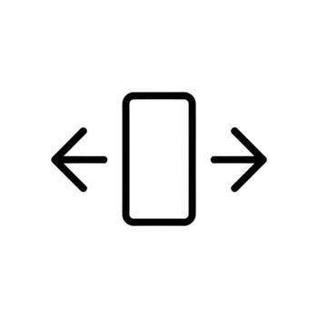 Art of resize icon with arrows for user interface design vector