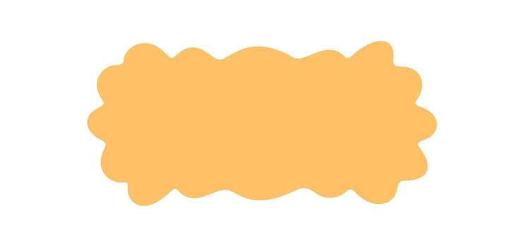 Groovy retro solid rectangle frame border with bubble shape in doodle style. Wavy y2k element and abstract background provide a playful graphic accent for modern design. vector