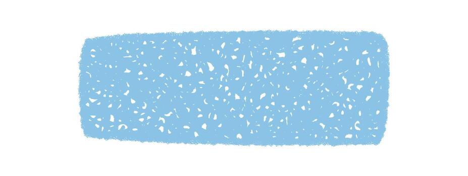 Blue chalk rectangle frame in sketch style forms a unique banner and patch for text or label. Organic background with rough hand drawn appearance, ideal for creative mockup or card template. vector