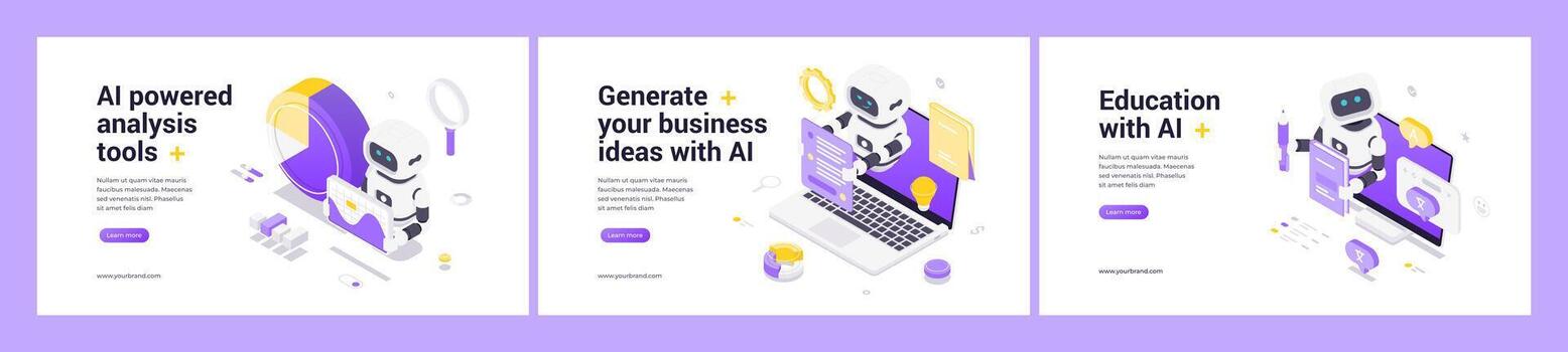 Innovative Artificial Intelligence Solutions For Data Analysis Business Idea Generation And Education Technology vector