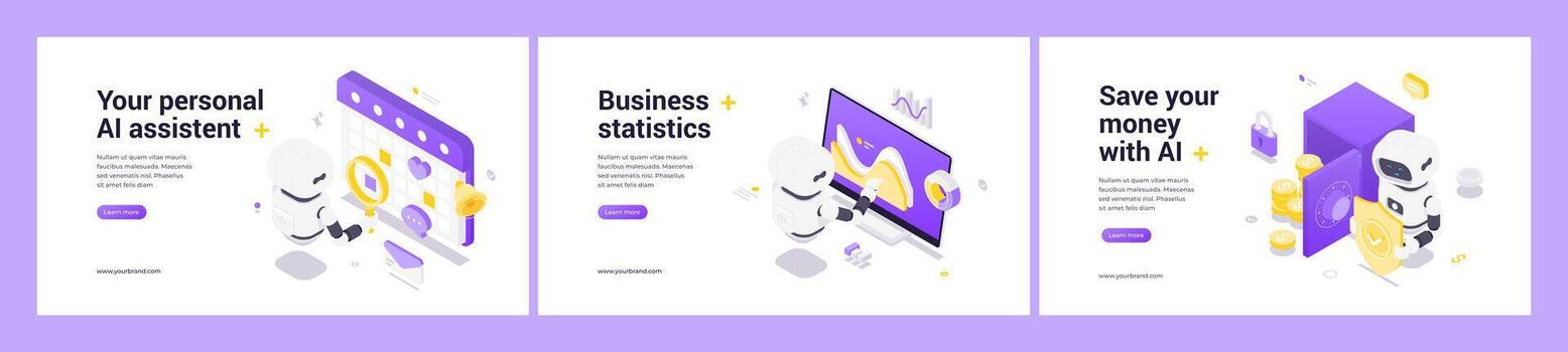 Innovative AI Solutions For Personal Assistance Business Analytics And Financial Security Using Modern Automation Technology vector