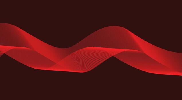 Blend Wavy Lines Curved Background Red Abstract Design vector