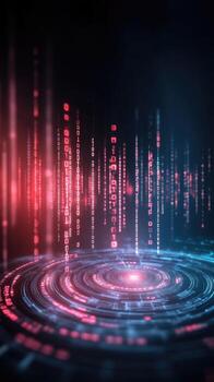 Digital data stream background abstract technology photo