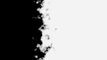 vit till svart bakgrund övergång täcka över. 3d tolkning övergång effekter animering video