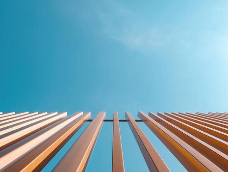 resumen hacia el cielo ver de paralelo de madera listones lineal modelo arquitectónico diseño foto