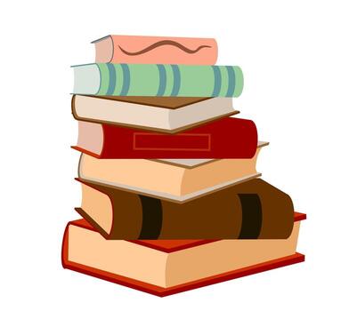 apilar de libros. pila de libros ilustración. icono apilar de libros en plano estilo. modelo diseño con libros montón. libro icono en plano diseño vector