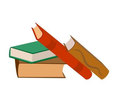 apilar de libros. pila de libros ilustración. icono apilar de libros en plano estilo. modelo diseño con libros montón. libro icono en plano vector