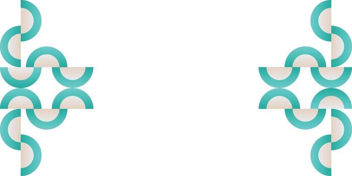 semi circular modelo con vertical curvas en s vector