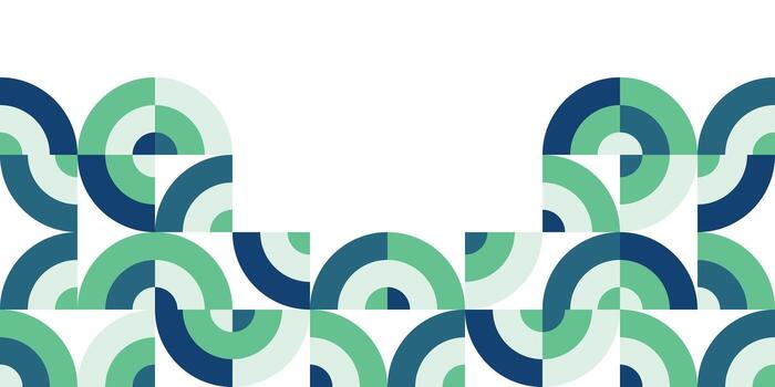 Abstract background Grid Design with Quadrant Shapes in green and dark blue vector