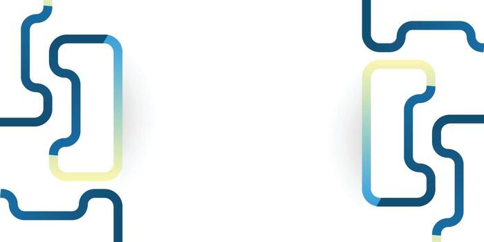 Minimal Abstract Design with pipe lines in blue and light green Background Design vector