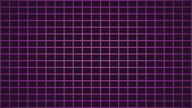 Vibrant neon pink grid pattern fading into darkness with a subtle radial glow effect vector