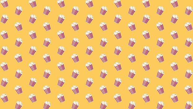 sin costura modelo de palomitas de maiz en rojo y blanco a rayas baldes ideal para envase papel, telas, y cinematográfico evento promociones vector