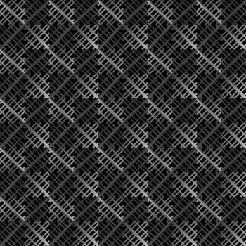 Monochrome abstract pattern with a seamless texture of crisscrossing diagonal lines. The geometric background uses a dark and gray color palette vector