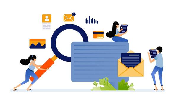 ilustración diseño de buscando trabajo vacante comentario. lata ser usado para libro cubrir, bandera, sitio web, web, anuncios vector