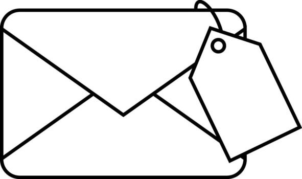 mensaje icono y precio etiqueta icono blanco antecedentes vector