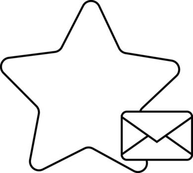 star icon and message icon with white background vector