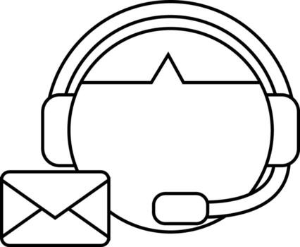 customer service icon and message icon with white background vector