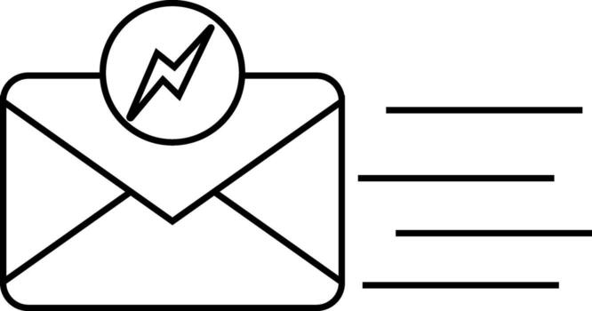 white background flash message icon vector