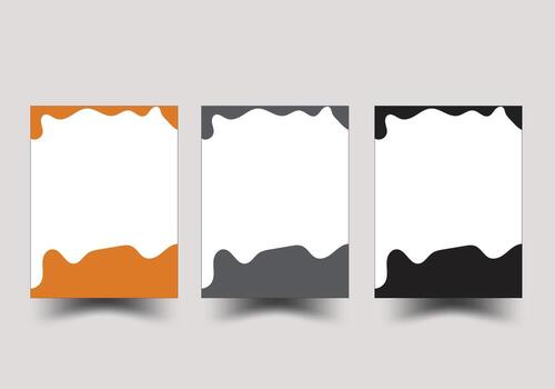 Colorful abstract fluid shapes design vector