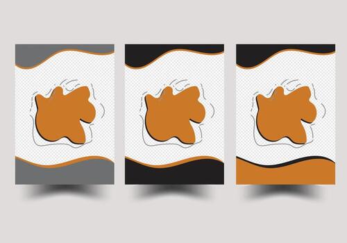 Abstract shapes in vibrant color variations vector