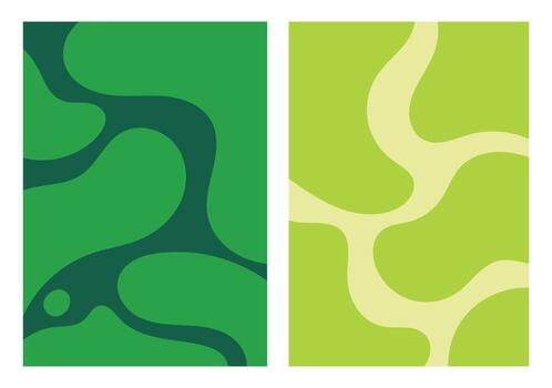 Design blob splash green unique abstract vector