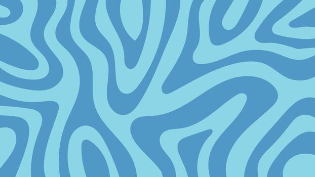 Abstract drawing background featuring colorful wavy shapes.Trendy in style retro 60s, 70s. vector