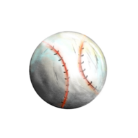 aislado vistoso béisbol con arañazos lápiz bosquejo png