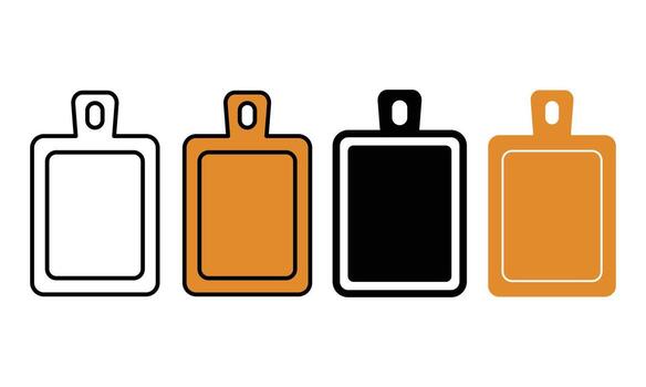 chopping board icon .variations in different styles vector