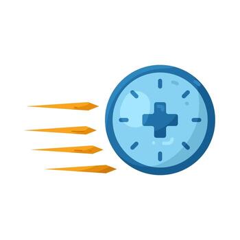 fast clock icon illustration vector