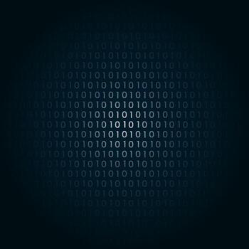 ciber seguridad digital binario datos tecnología bandera antecedentes enviar en digital bandera. vector